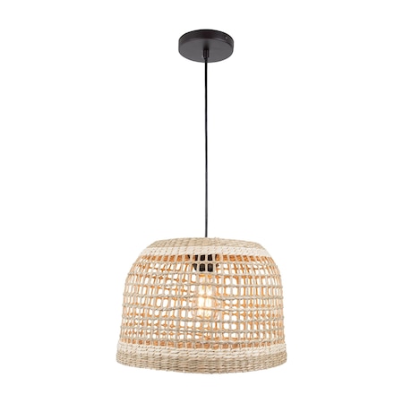 Silay White 13'' Wide 1-Light Pendant - Natural